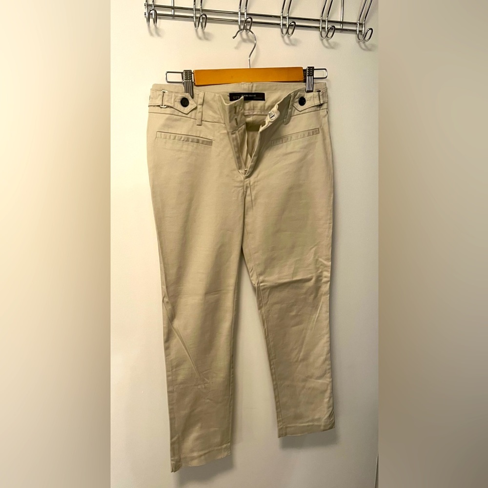 Zara Basics beige dress pants
